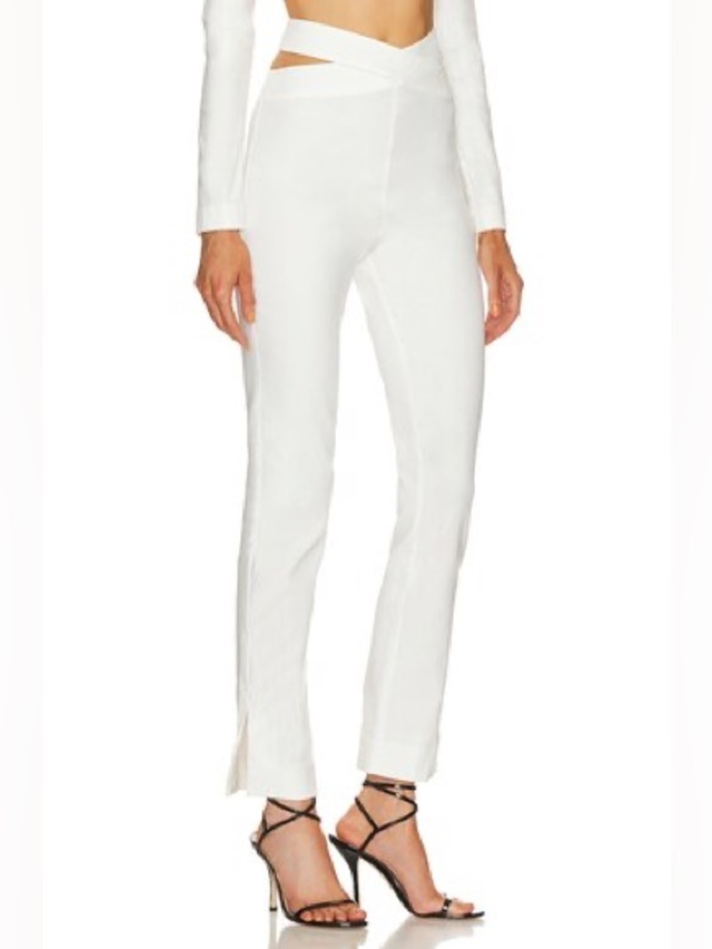 NWT REVOLVE Michael Costello Milla Pant in White Sz XS
